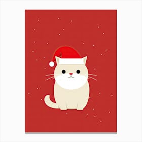 Santa Cat 10 Canvas Print