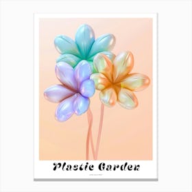 Dreamy Inflatable Flowers Poster Love In A Mist Nigella 2 Canvas Print