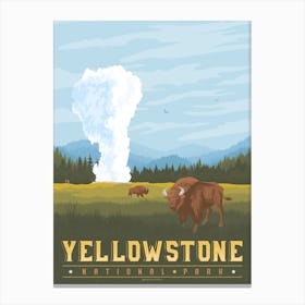 Yellowstone National Park United States Canvas Print