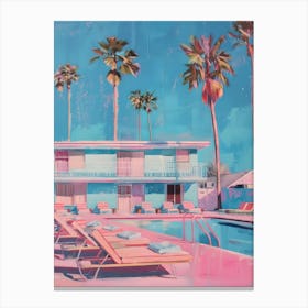 Pink Pool Canvas Print