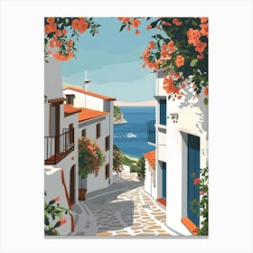 Mediterranean Town Canvas Print