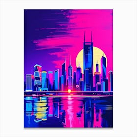 Flux Schnell Bold Acrylic Painting Stylized Vector Art Of A Fu 3 Canvas Print