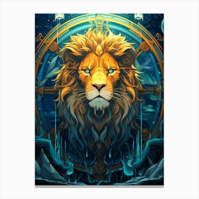 Lion Of The Seas Canvas Print