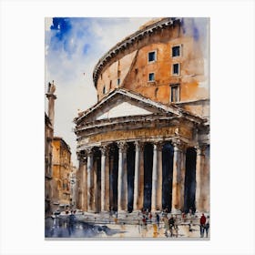 Pantheon Italy Canvas Print