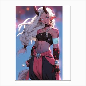 Demon Girl 4 Canvas Print