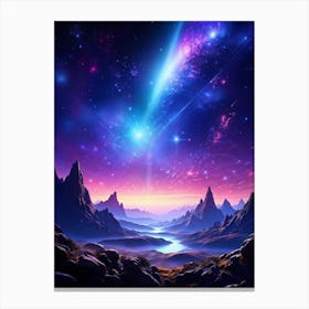 Comet In The Sky Canvas Print