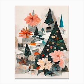 Pine Tree Village Canvas Print