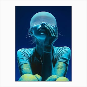 'Blue Woman' 1 Canvas Print