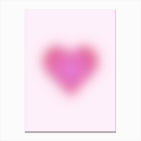 Pink Heart Canvas Print