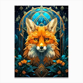Fox In The Forest Canvas Print