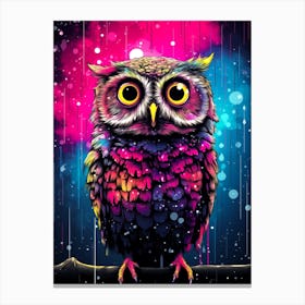 Colorful Owl 2 Canvas Print