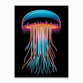 Comb Jellyfish Pop Art Style 1 Canvas Print