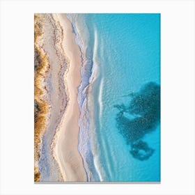 Aerial Shot Of A Beach Canvas Print