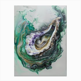 Oyster In The Water Canvas Print