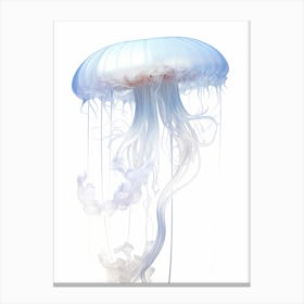 Upside Down Jellyfish Simple Drawing 3 Canvas Print