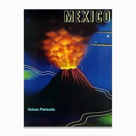 Mexico, Volcano Pericutin Eruption Canvas Print