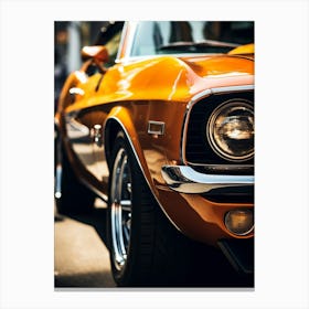 Close Of American Muscle Car 003 Canvas Print