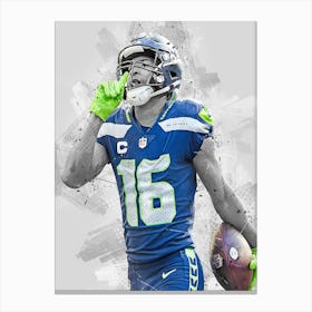 Tyler Lockett Seattle Seahawks Canvas Print