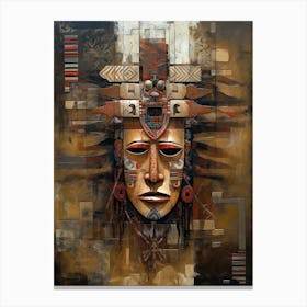 Sculpted Heritage: Carving Identity in Native Art Canvas Print