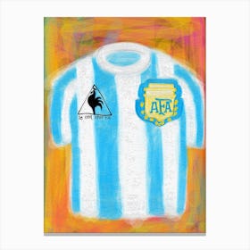 Argentina Soccer Shirt 1986 Canvas Print