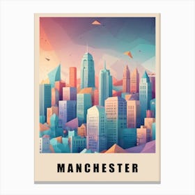 Manchester City Low Poly (10) Canvas Print