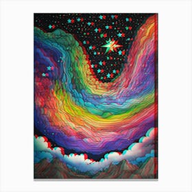 Rainbow Sky Canvas Print Canvas Print