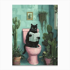 Reading Cat 1 Canvas Print