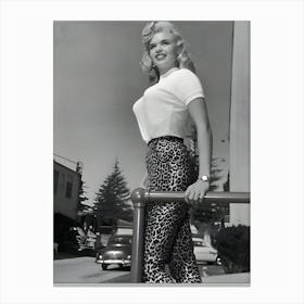 Portrait Of American Actor Jayne Mansfield Canvas Print