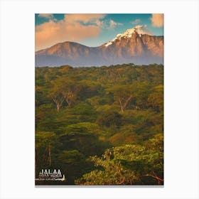 Yala National Park 2 Sri Lanka Vintage Poster Canvas Print