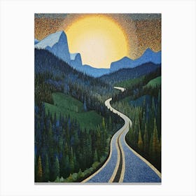 Snoqualmie Pass Retro Pop Art 27 Canvas Print