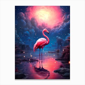 Pink Flamingo 1 Canvas Print
