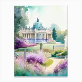 Blenheim Palace Gardens, 1, United Kingdom Pastel Watercolour Canvas Print