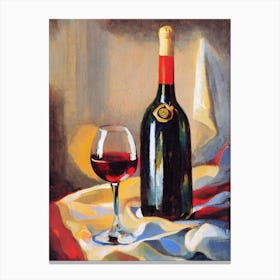 Chardonnay Oil Painting Cocktail Poster Canvas Print