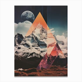 cosmic mountain landscape Canvas Print