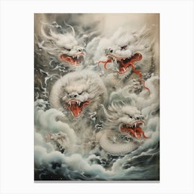 Japanese Dragon Illustration 5 Canvas Print