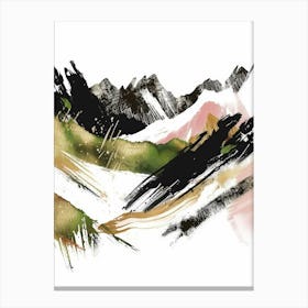 Abstract Mountain Painting 15 Canvas Print