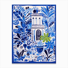 Blue Garden Canvas Print