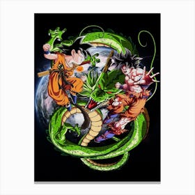 Dragon Ball Anime Poster 5 Canvas Print