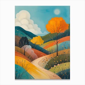 Autumn Road 2 Canvas Print