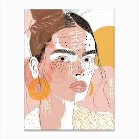 Illustration Of A Woman 9 Canvas Print