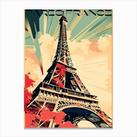 Paris France Poster 1 Canvas Print