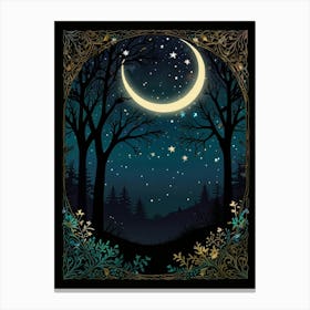 Night In The Forest 6 Canvas Print