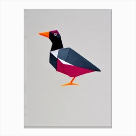 Bufflehead Origami Bird Canvas Print