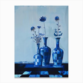 Blue Vases 1 Canvas Print