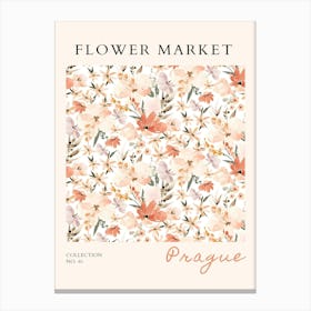 Flower Market Collection Prague Canvas Print