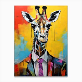 Disco 1 Giraffe Canvas Print