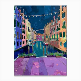 Venice At Night 1 Canvas Print