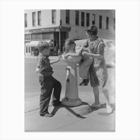 Water Fountain, Caldwell, Idaho By Russell Lee Canvas Print