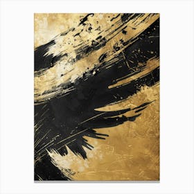 Black And Gold Painting 7 Canvas Print