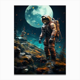 Astronaut In Space 12 Canvas Print